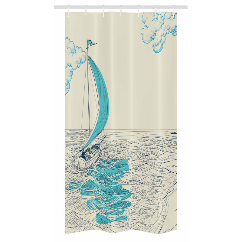 East Urban Home Stall Shower Curtain Single + Hooks Wayfair